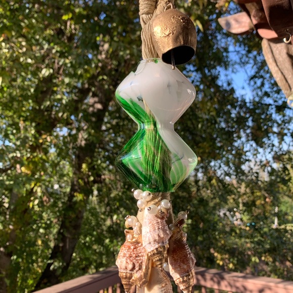 Hour Glass & Pearls Seashells Wind Chime - Picture 5 of 10
